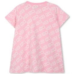 Discount KENZO KIDS Robe imprimée en coton ROSE FRIANDISE