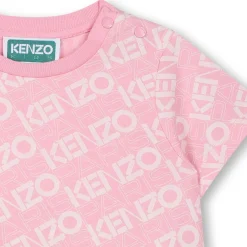 Discount KENZO KIDS Robe imprimée en coton ROSE FRIANDISE