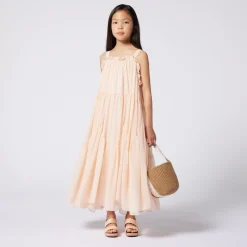 Outlet CHLOE Robe longue à bretelles PETAL PINK
