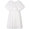 Hot CHLOE Robe longue brodée OFFWHITE