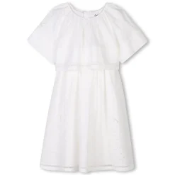 Hot CHLOE Robe longue brodée OFFWHITE