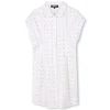 Outlet DKNY Robe manches courtes BLANC NOIR