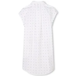 Outlet DKNY Robe manches courtes BLANC NOIR