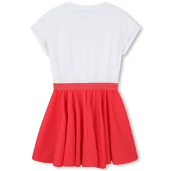Clearance DKNY ROBE MANCHES COURTES BLANC ROSE