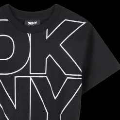 Outlet DKNY ROBE MANCHES COURTES BLACK