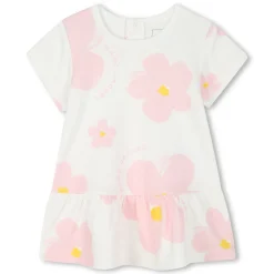 Outlet MARC JACOBS Robe manches courtes en coton IVOIRE PASTEL