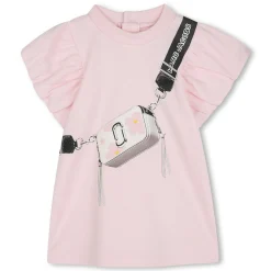 Sale MARC JACOBS Robe manches courtes en coton ROSEE