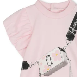 Sale MARC JACOBS Robe manches courtes en coton ROSEE