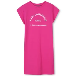 Fashion KARL LAGERFELD KIDS Robe manches courtes fantaisie ROSE TAGADA