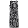 Fashion MARC JACOBS Robe sans manche côtelée BLACK