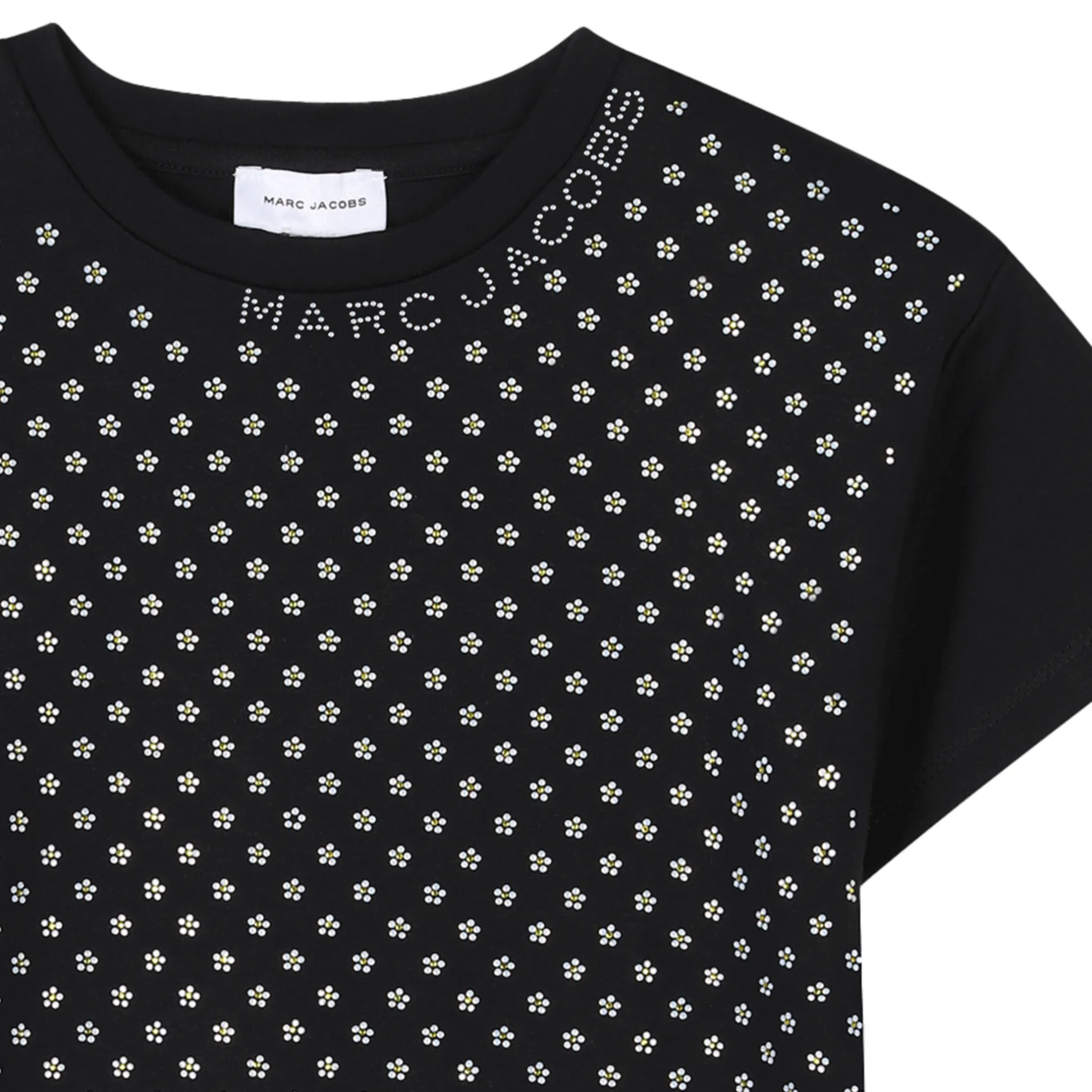 New MARC JACOBS Robe strassée manches courtes BLACK