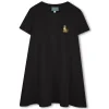 New KENZO KIDS Robe évasée badge brodé SLATE