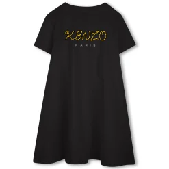 New KENZO KIDS Robe évasée badge brodé SLATE