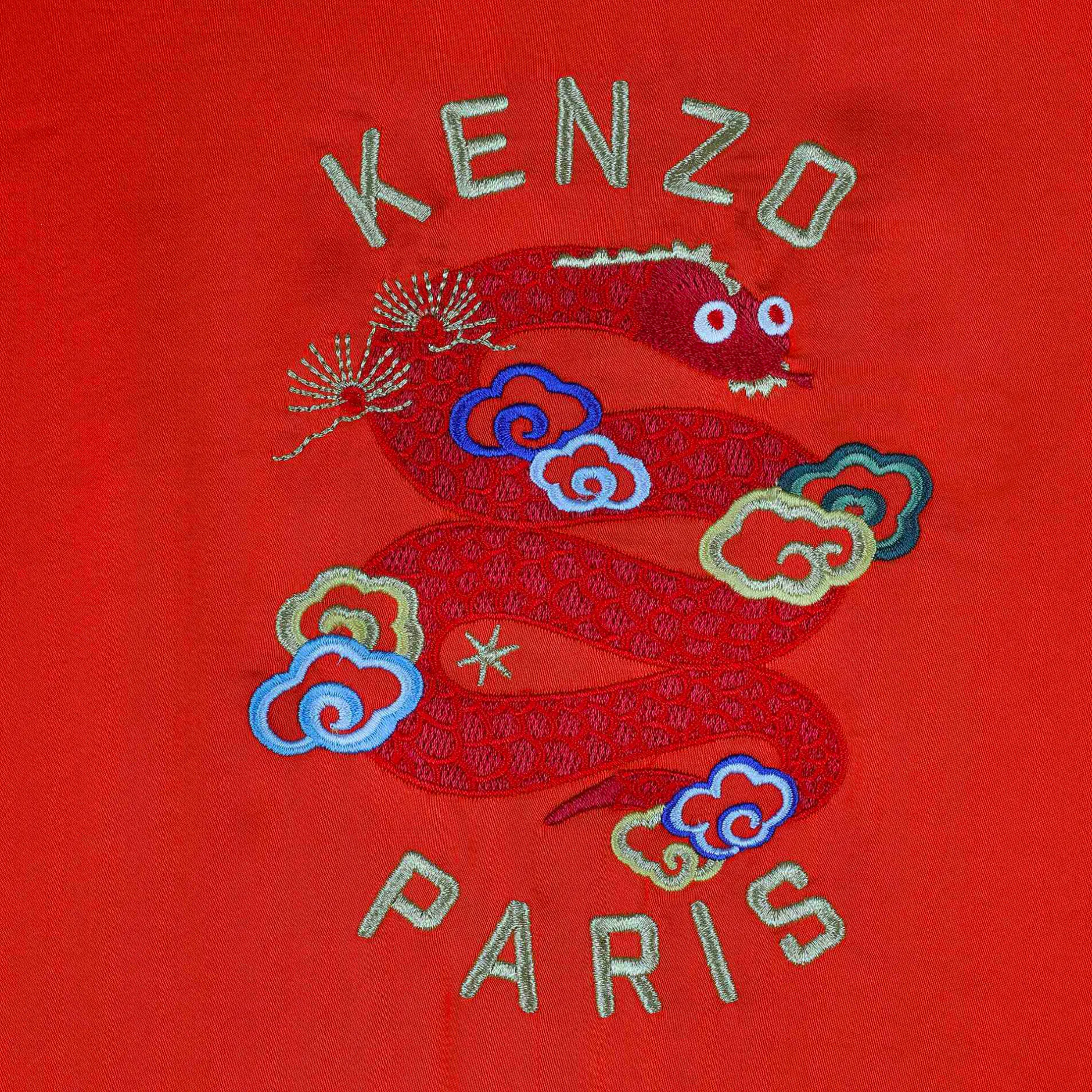 Sale KENZO KIDS Robe évasée manches bouffantes PIMENT