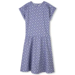 Fashion BOSS Robe zippée à manches courtes OCEAN BLUE