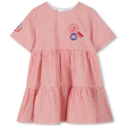 Outlet KENZO KIDS Robe zippée en coton ROUGE VIF