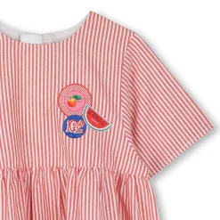 Outlet KENZO KIDS Robe zippée en coton ROUGE VIF