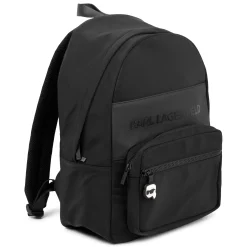 Outlet KARL LAGERFELD KIDS Sac à dos avec sigle en relief BLACK