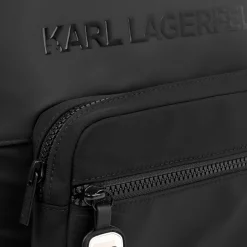 Outlet KARL LAGERFELD KIDS Sac à dos avec sigle en relief BLACK