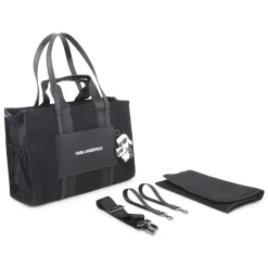 Clearance KARL LAGERFELD KIDS Sac à langer avec badge BLACK