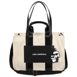 Outlet KARL LAGERFELD KIDS Sac à langer avec badge CHALK