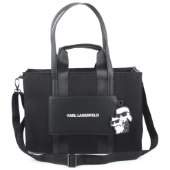 Clearance KARL LAGERFELD KIDS Sac à langer avec badge BLACK
