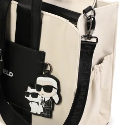 Outlet KARL LAGERFELD KIDS Sac à langer avec badge CHALK