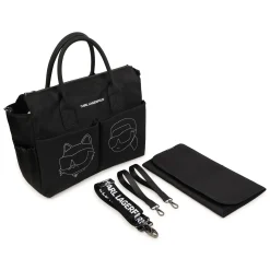 Sale KARL LAGERFELD KIDS Sac à langer avec imprimé BLACK