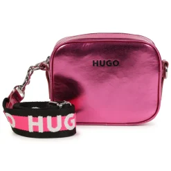 Hot HUGO Sac à main en toile enduite SHOCKING PINK