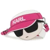 Hot KARL LAGERFELD KIDS Sac à main zippé ajustable ROSE TAGADA