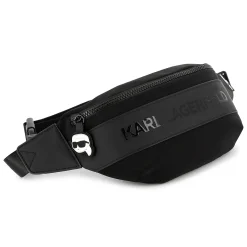 Discount KARL LAGERFELD KIDS Sac banane avec badge KARL BLACK