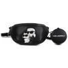 New KARL LAGERFELD KIDS Sac banane et porte-monnaie BLACK