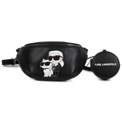 New KARL LAGERFELD KIDS Sac banane et porte-monnaie BLACK