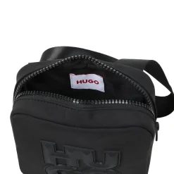 New HUGO Sac besace zippé BLACK