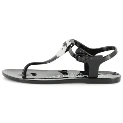 Sale KARL LAGERFELD KIDS Sandales à boucles avec badge BLACK