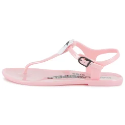 Sale KARL LAGERFELD KIDS Sandales à boucles avec badge POMEGRANATE