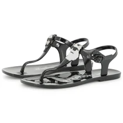 Sale KARL LAGERFELD KIDS Sandales à boucles avec badge BLACK