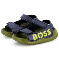 Fashion BOSS Sandales à fermeture par bandes auto aggripantes BLEU CARGO