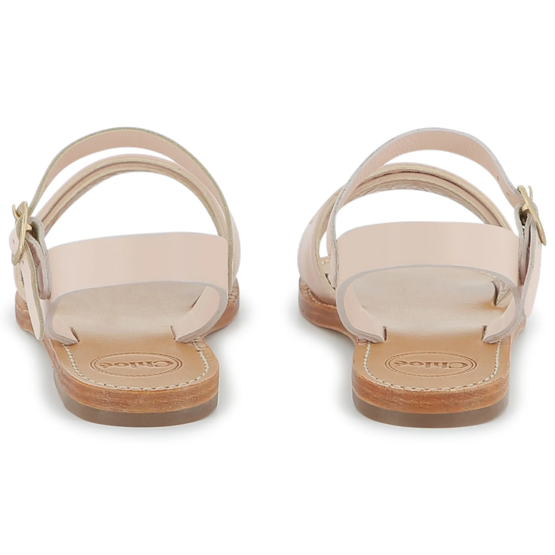Best CHLOE Sandales avec boucle ROSE POUDRIER