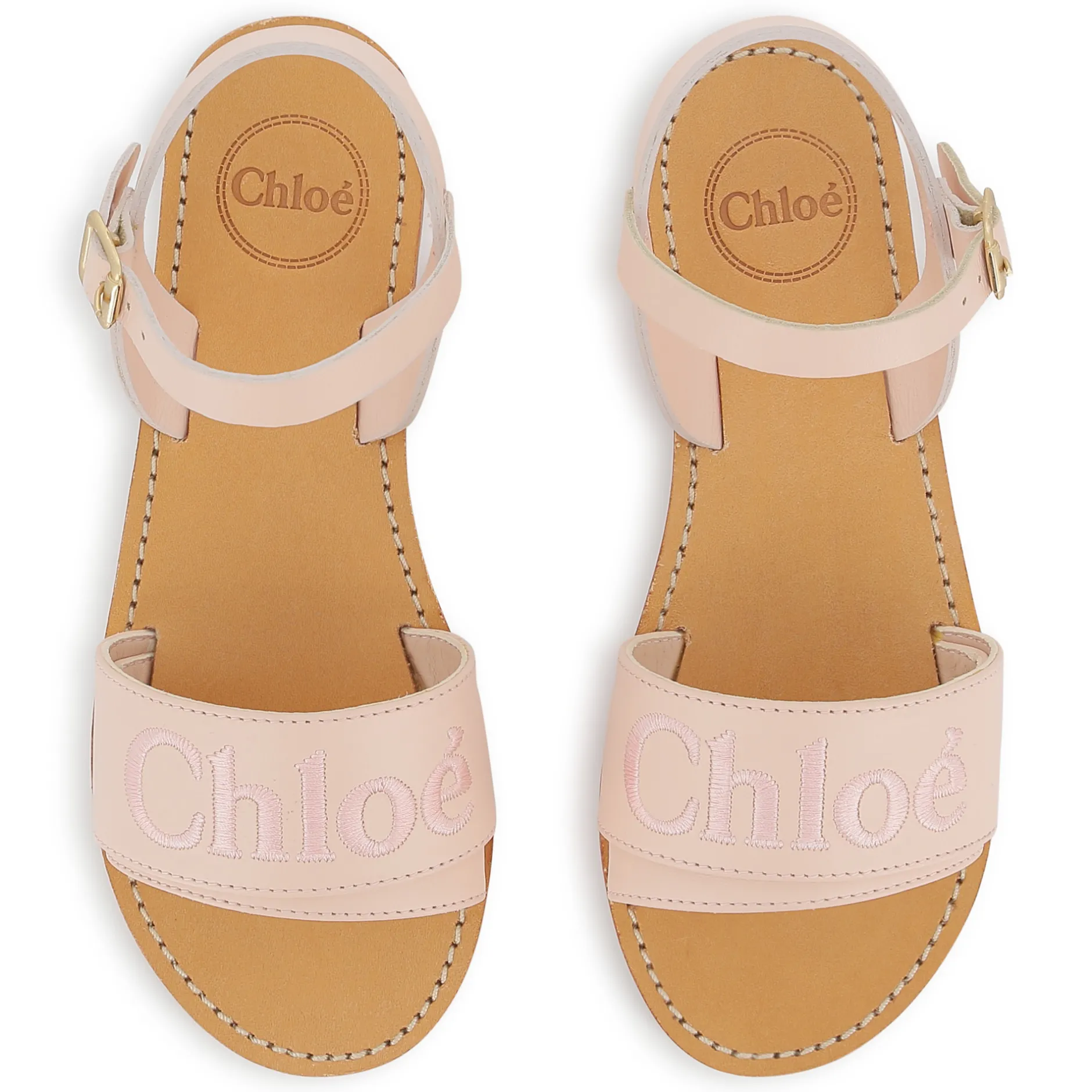 Best CHLOE Sandales avec boucle ROSE POUDRIER