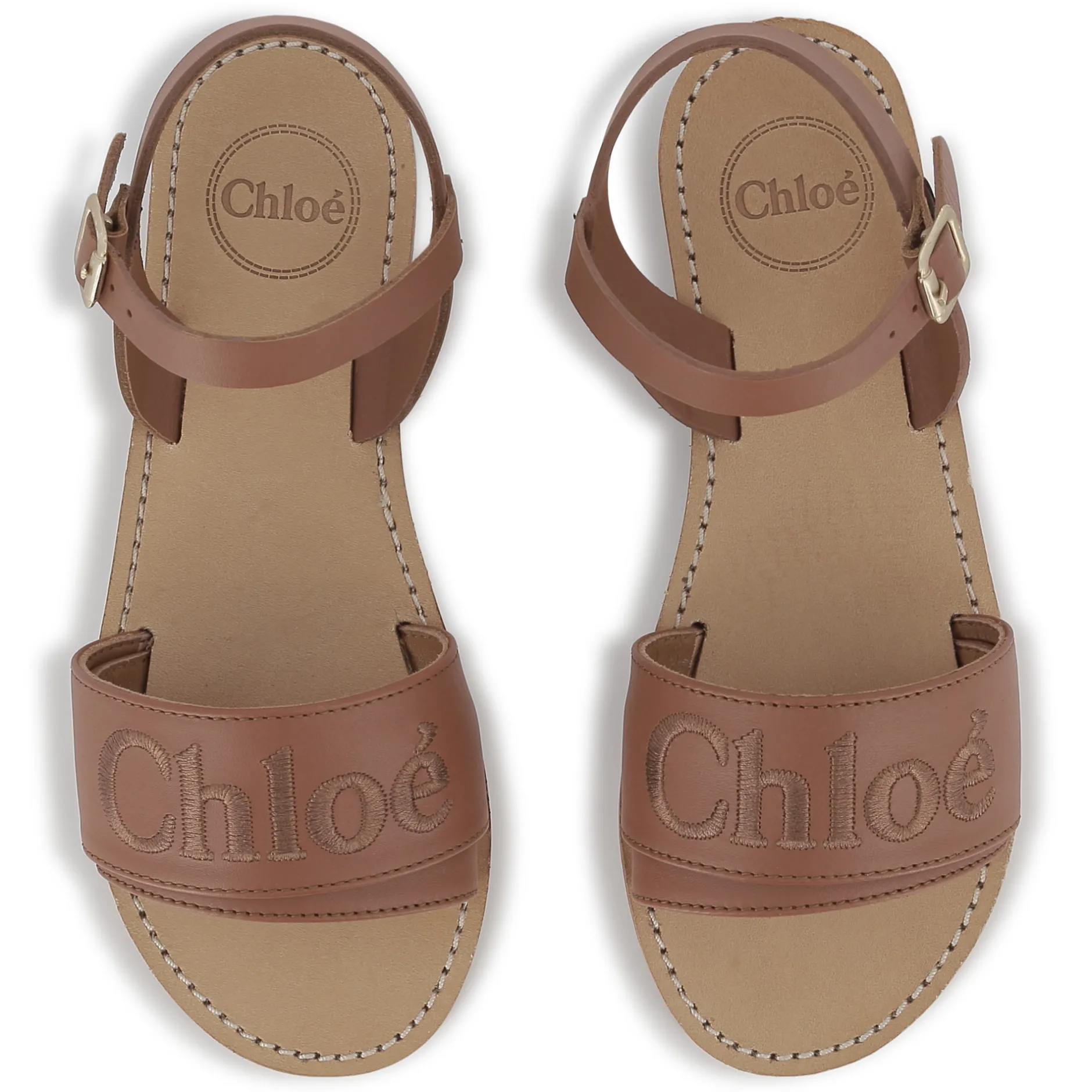 Best CHLOE Sandales avec boucle MARRON FONCE