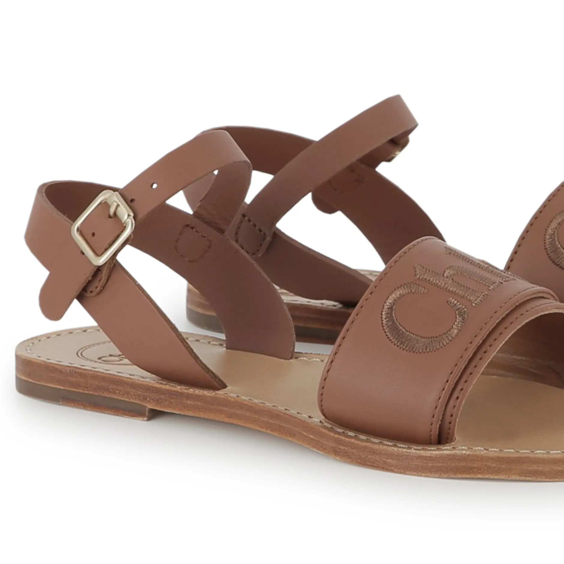 Best CHLOE Sandales avec boucle MARRON FONCE