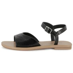 Fashion ZADIG & VOLTAIRE Sandales en cuir à boucle BLACK