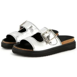 Discount ZADIG & VOLTAIRE Sandales en cuir à boucle SILVER