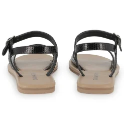 Fashion ZADIG & VOLTAIRE Sandales en cuir à boucle BLACK