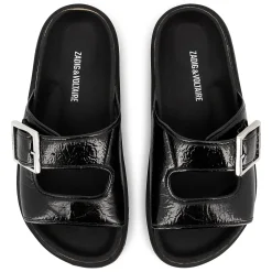 Best ZADIG & VOLTAIRE Sandales en cuir à boucle BLACK