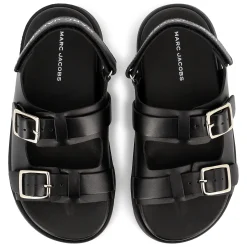 New MARC JACOBS Sandales en cuir à boucle BLACK