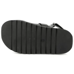 New MARC JACOBS Sandales en cuir à boucle BLACK