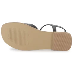 Fashion ZADIG & VOLTAIRE Sandales en cuir à boucle BLACK