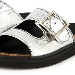 Discount ZADIG & VOLTAIRE Sandales en cuir à boucle SILVER